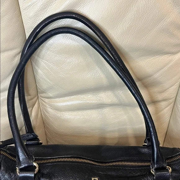 Kate Spade INSIDE PROJECT Grant Park Shelby Black Pebbled Leather Shoulder Bag - Picture 7 of 16